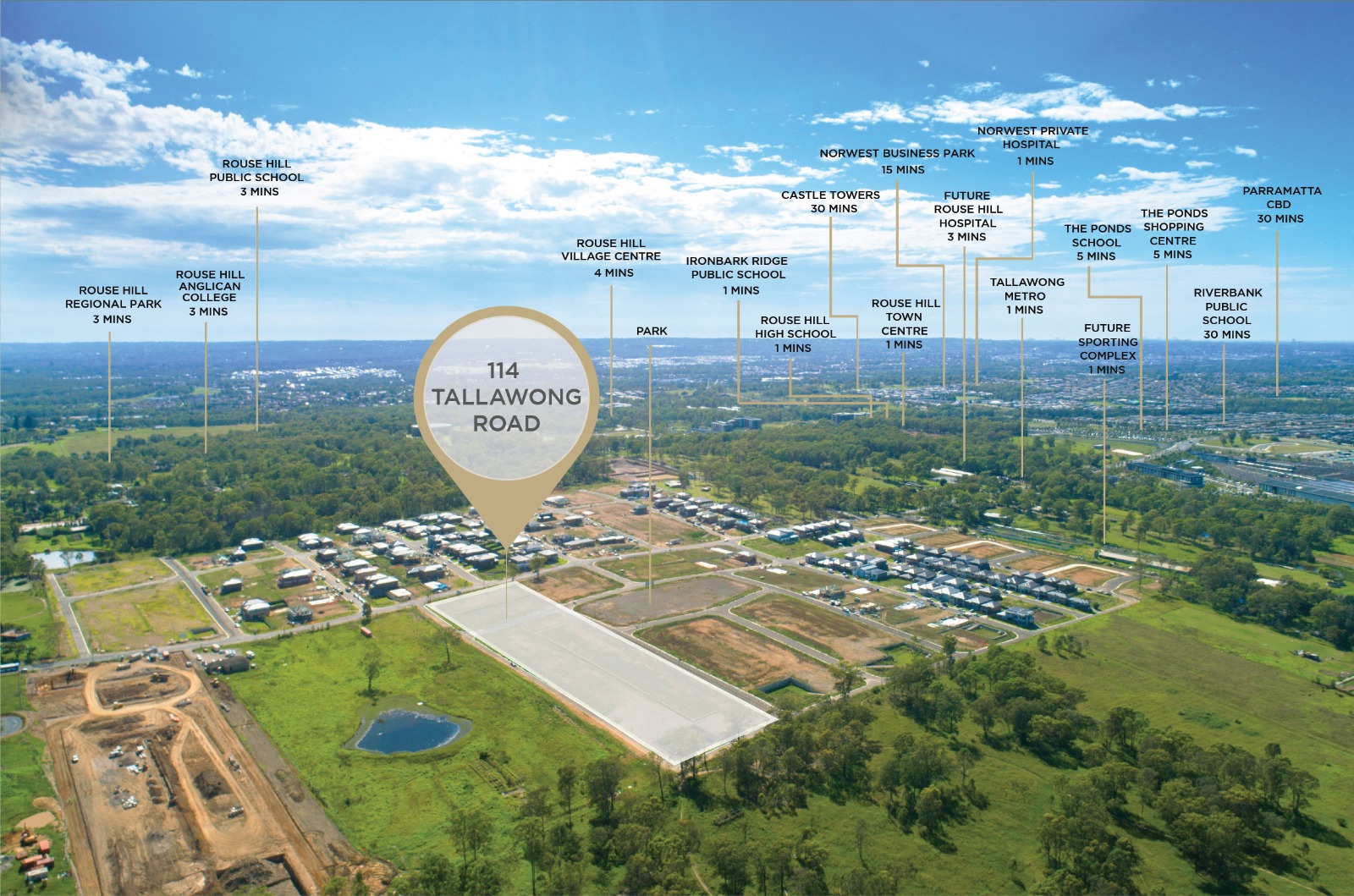 141 Tallawong Rd Rouse Hill Aerial